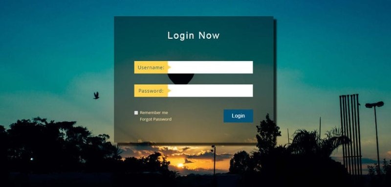 Mẫu web login