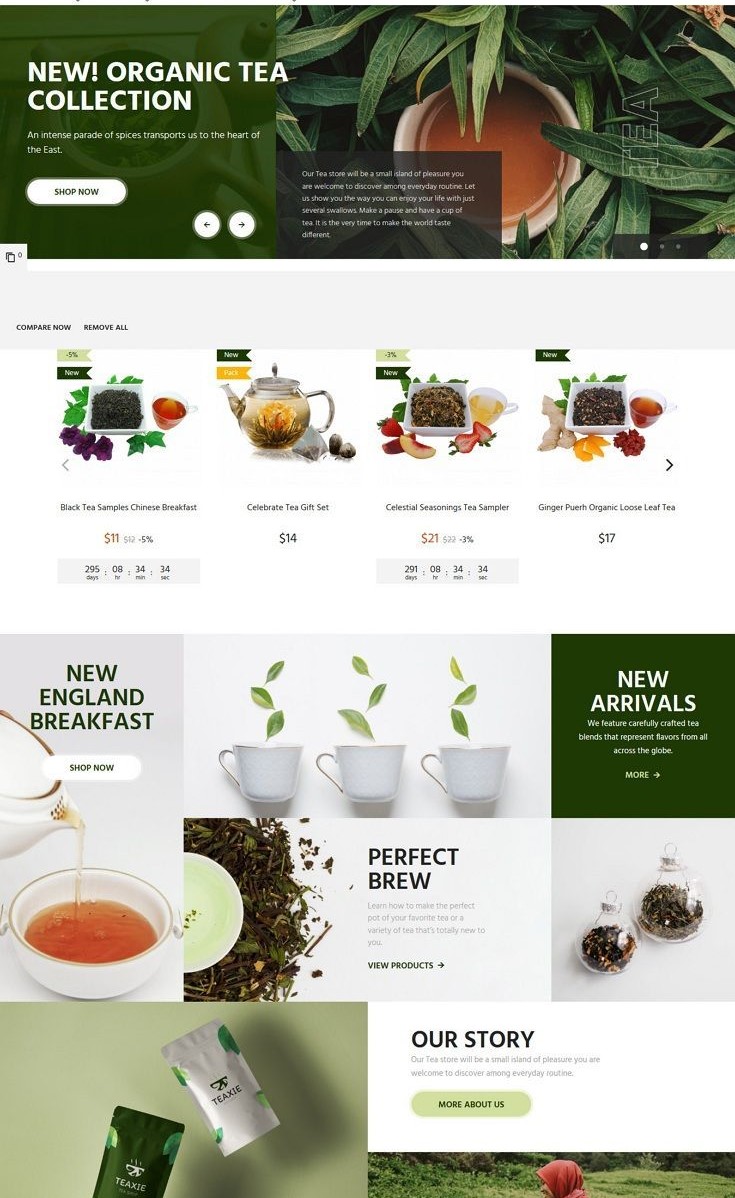 Mẫu website trà sữa đẹp