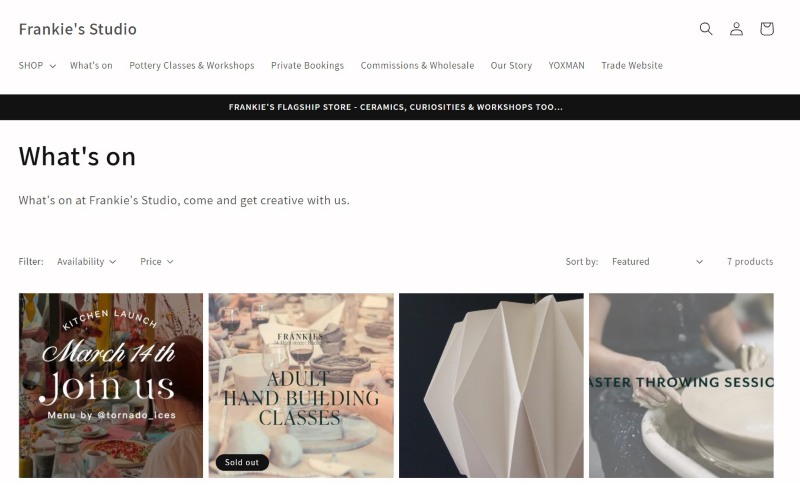 Mẫu website studio đẹp