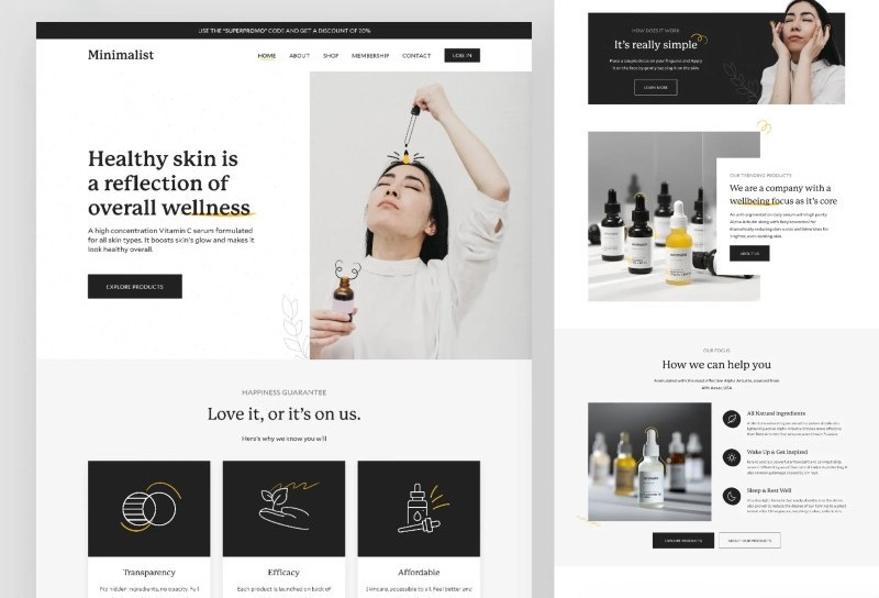 Minimalist website là gì? Làm chủ nghệ thuật thiết kế web tối giản