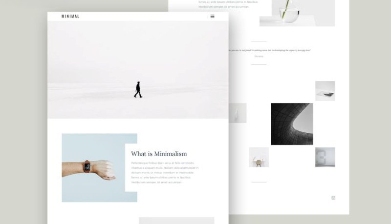 Minimalist website