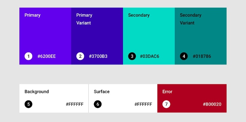 Nhóm màu HEX phổ biến