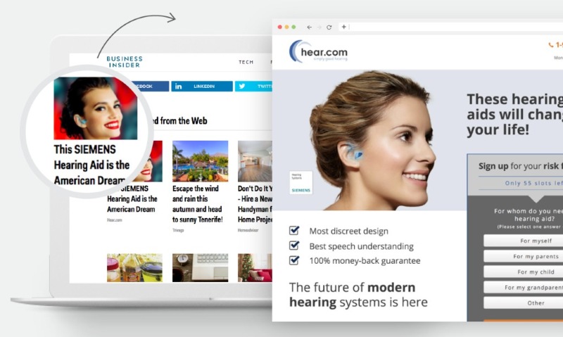 Những quảng cáo trên website