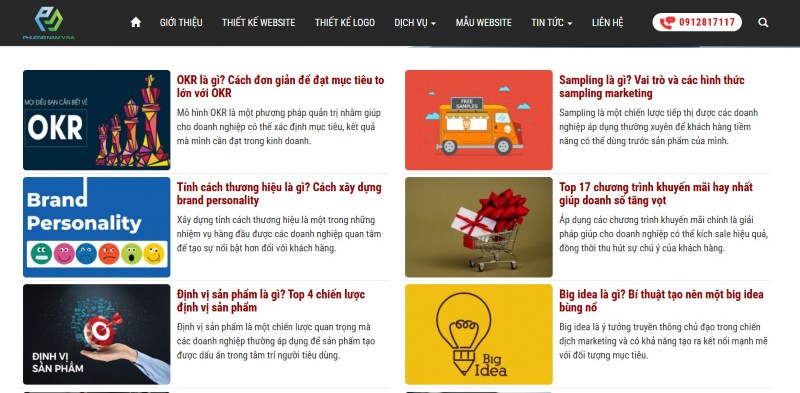 Những trang web kinh doanh