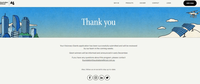 Page thanks