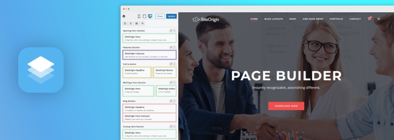 Plugin landing page WP