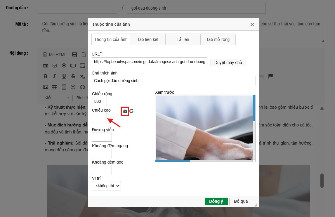 Quản trị hình ảnh website