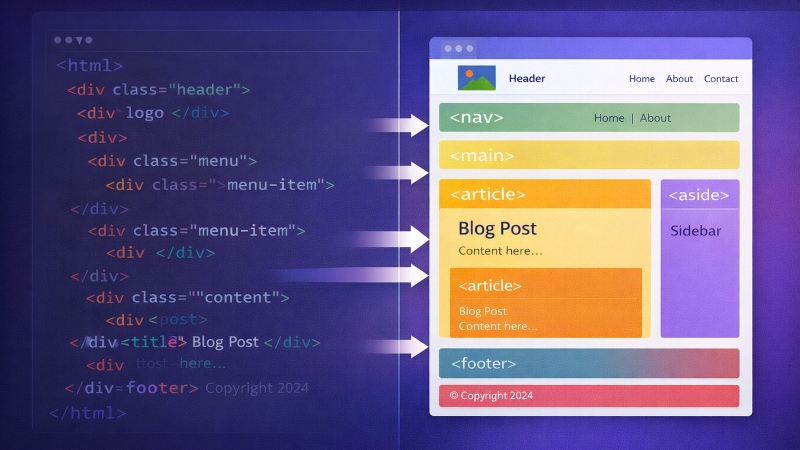 Semantic HTML5 Semantic HTML5