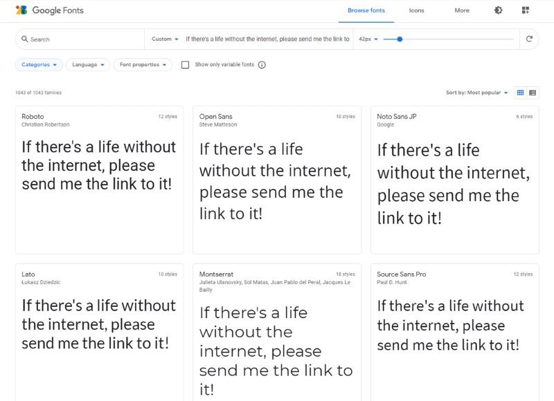 Sử dụng các font chữ HTML
