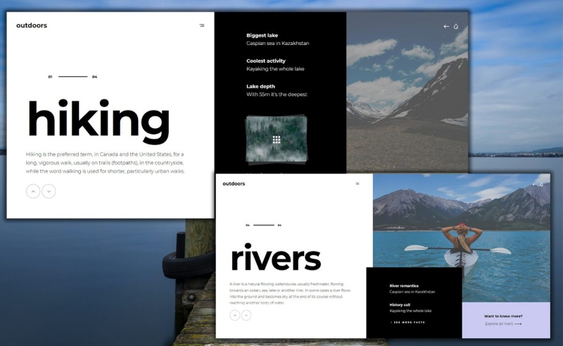 Sử dụng experimental web design