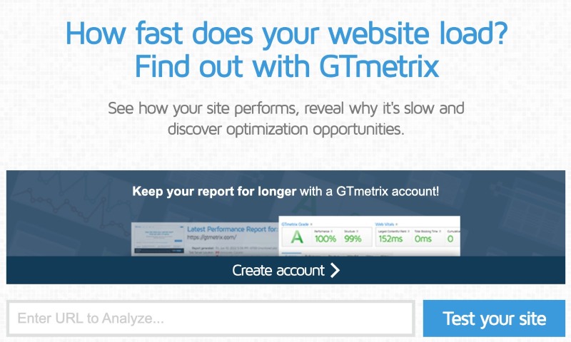 Sử dụng GTmetrix speed Sử dụng GTmetrix speed