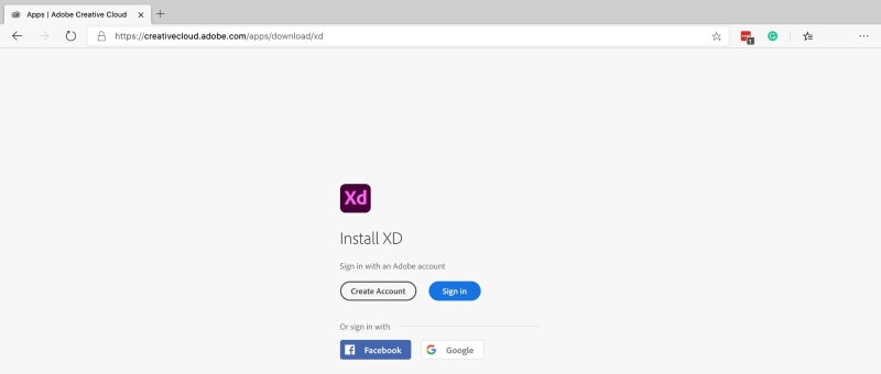 Tải xuống Adobe XD
