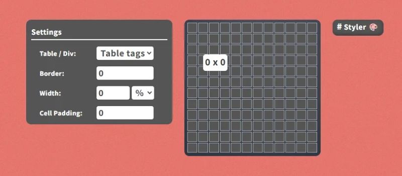 Tạo HTML Table Tạo HTML Table