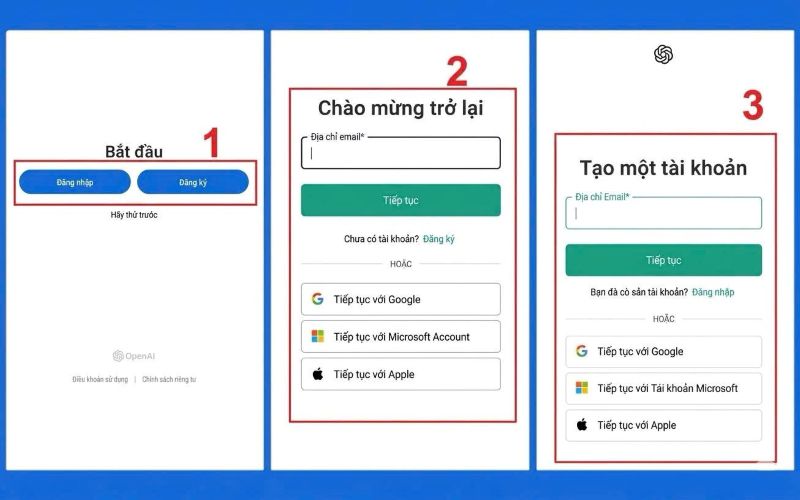 Tạo tài khoản ChatGPT