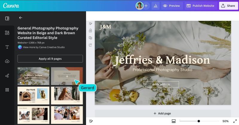 Tạo website bằng Canva Tạo website bằng Canva