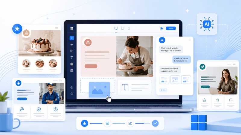 Tạo website với công cụ AI