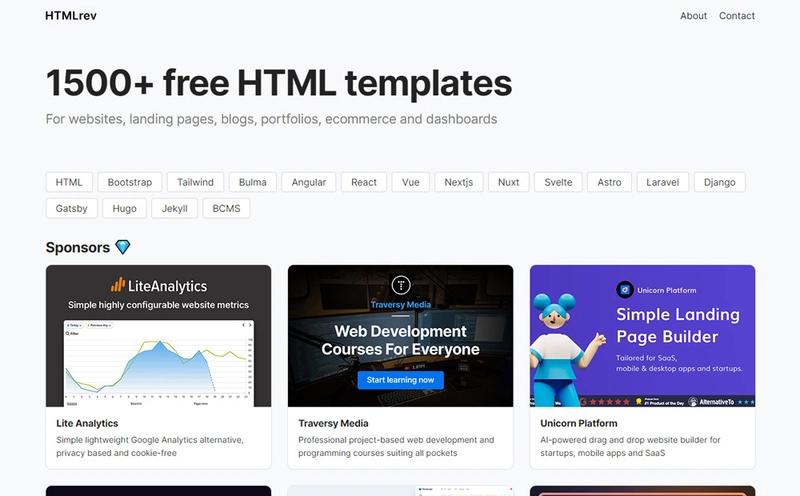 Template website miễn phí