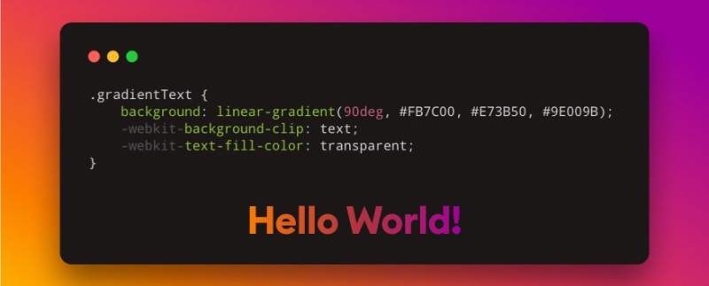 Text Gradient CSS Text Gradient CSS