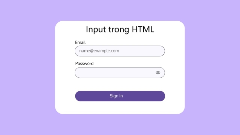 Thẻ HTML input