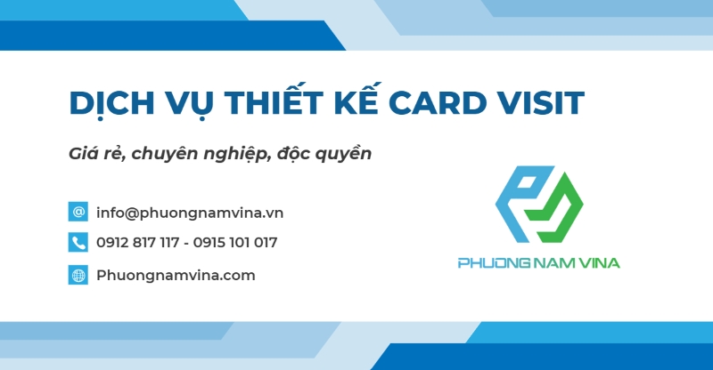 Thiết kế card visit ấn tượng, chuyên nghiệp, giá rẻ theo yêu cầu