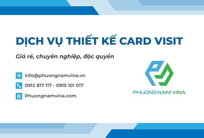 Thiết kế card visit ấn tượng, chuyên nghiệp, giá rẻ theo yêu cầu