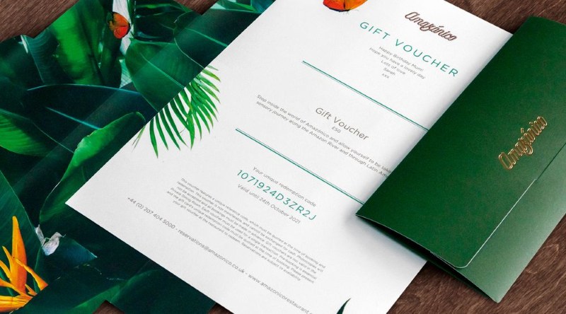 Thiết kế gift voucher giảm giá