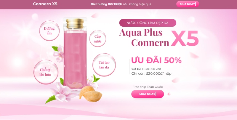 Thiết kế landing page mỹ phẩm