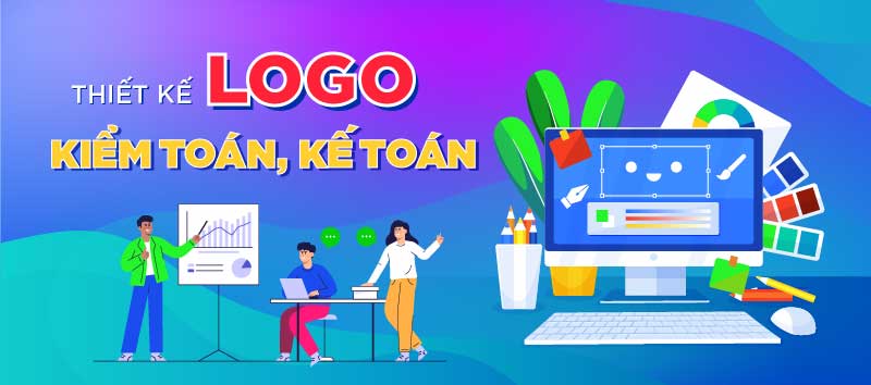 Thiết kế logo công ty kiểm toán, kế toán chuyên nghiệp