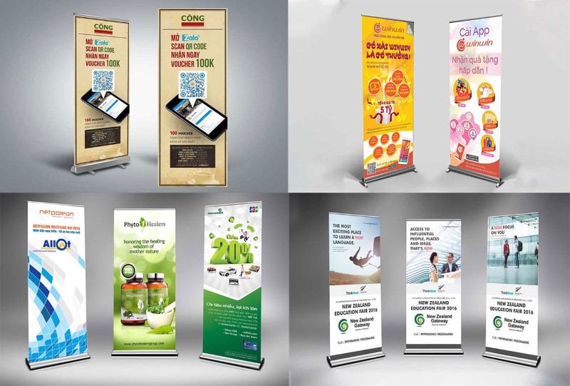 Thiết kế standee đẹp, thu hút, tối ưu hiệu quả truyền thông