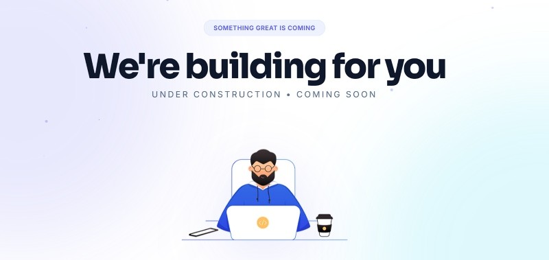 Thiết kế trang coming soon