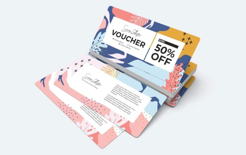 Thiết kế voucher giảm giá