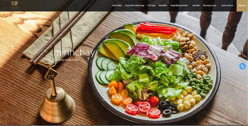 Thiết kế web bán đồ ăn chay