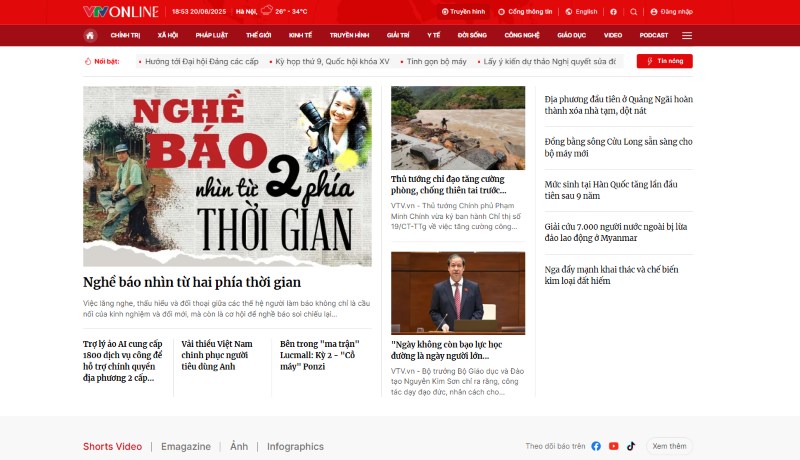 Thiết kế web báo điện tử chuyên nghiệp