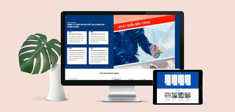 Thiết kế web công ty cơ khí Thiết kế web công ty cơ khí
