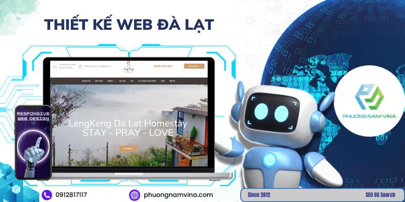 Thiết kế web Đà Lạt giá rẻ, giao diện đẹp, chuẩn SEO