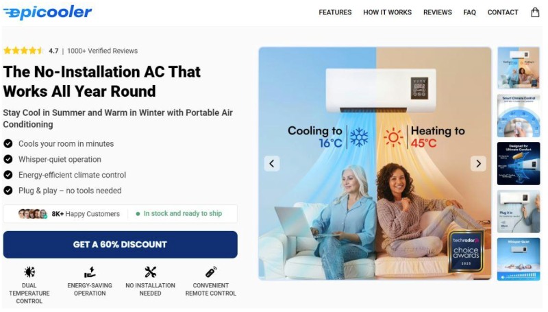 Thiết kế web điện lạnh giá rẻ