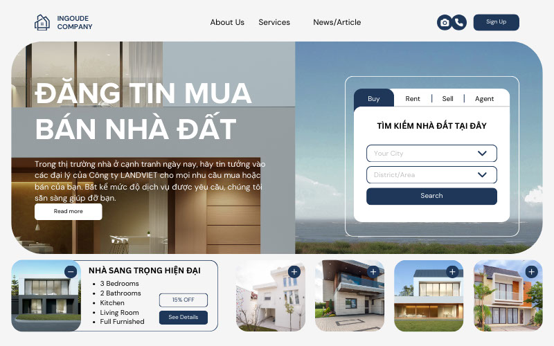Thiết kế web nhà đất giá rẻ Thiết kế web nhà đất giá rẻ