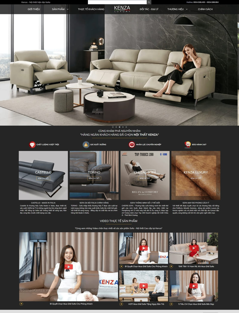 Thiết kế web sofa
