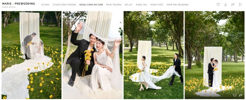 Thiết kế website ảnh viện áo cưới Thiết kế website ảnh viện áo cưới