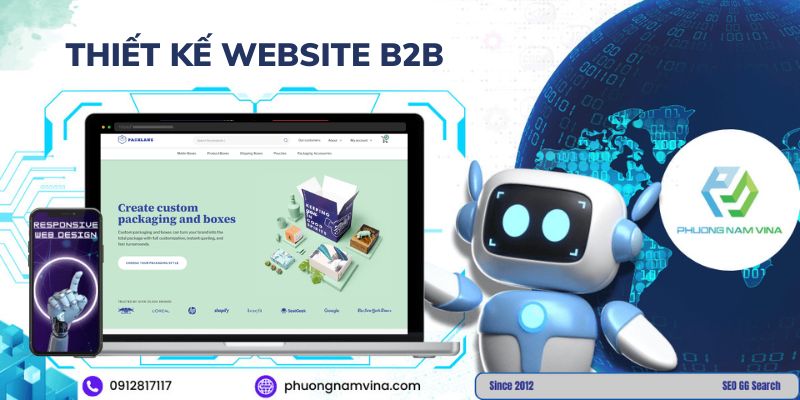 Thiết kế website B2B chuyên biệt, hiện đại, chuẩn SEO