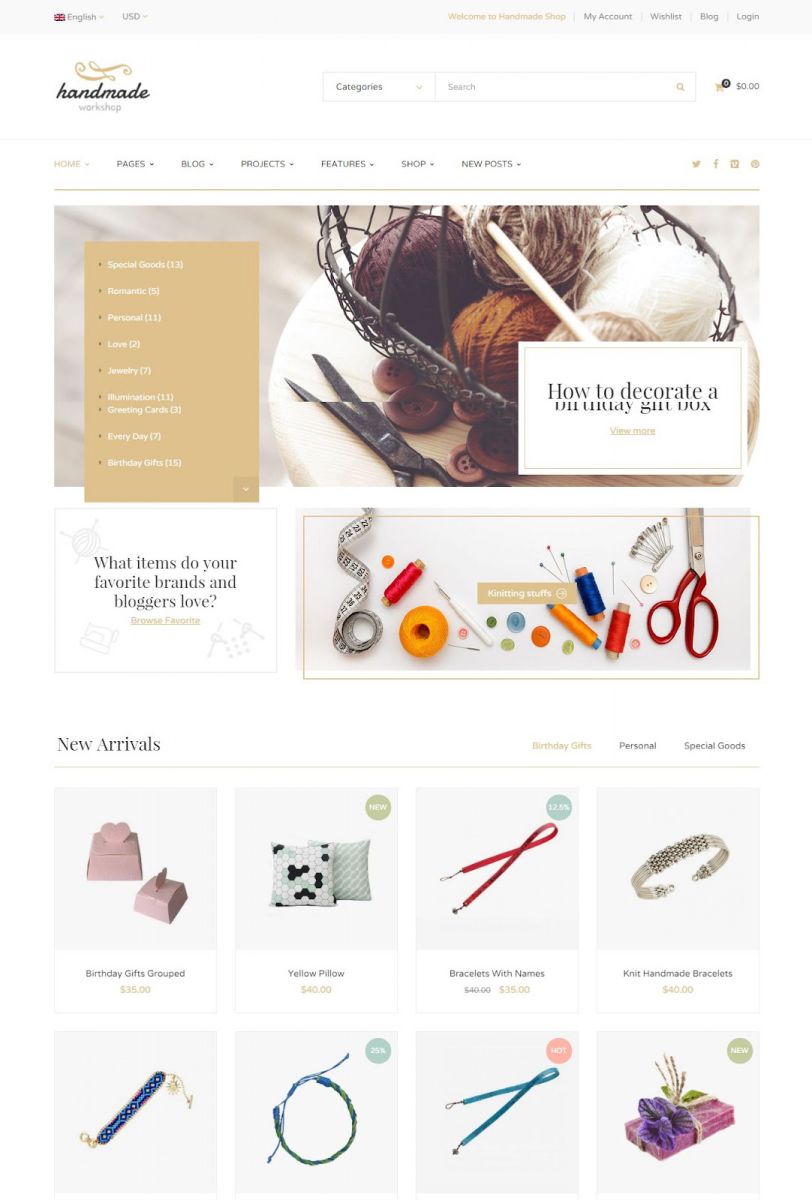 Thiết kế website bán đồ handmade