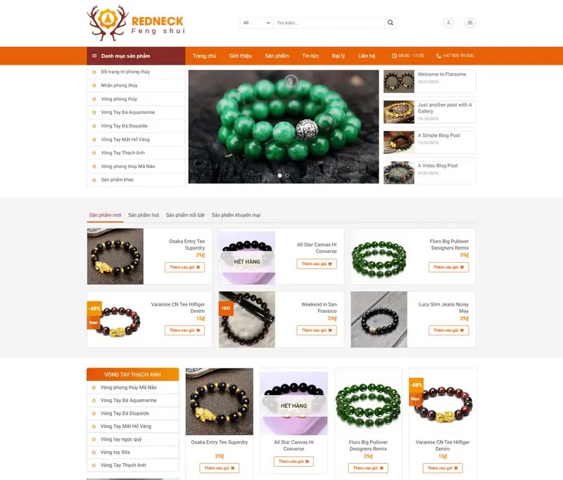 Thiết kế website bán đồ phong thủy đẹp Thiết kế website bán đồ phong thủy đẹp