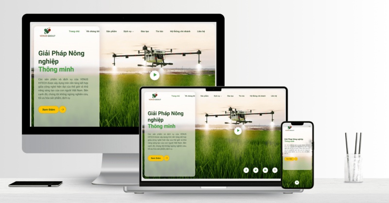 Thiết kế website bán sản phẩm nông nghiệp