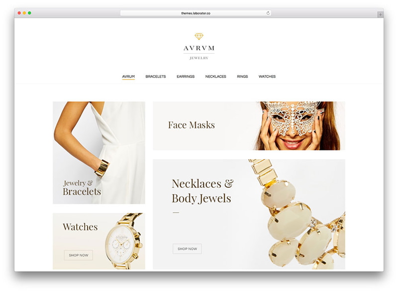 Thiết kế website bán trang sức online
