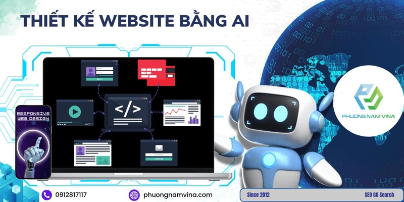 Thiết kế website bằng AI để dẫn đầu trong kỷ nguyên số