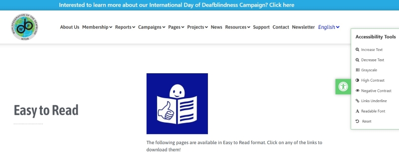 Thiết kế website cho người mù