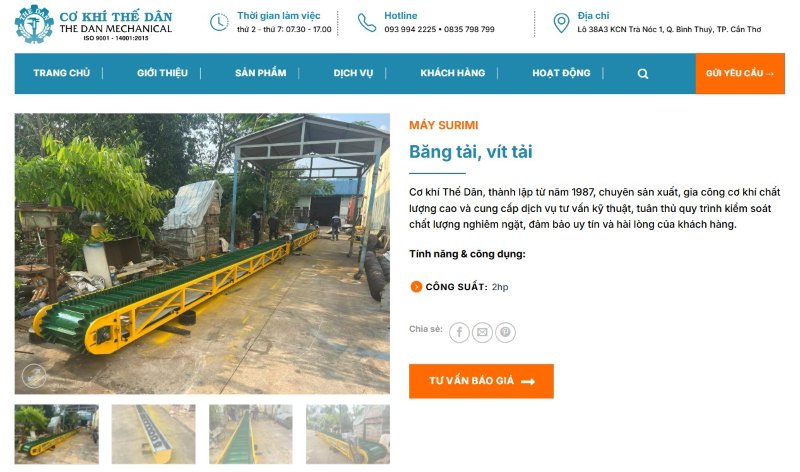 Thiết kế website cơ khí giá rẻ Thiết kế website cơ khí giá rẻ