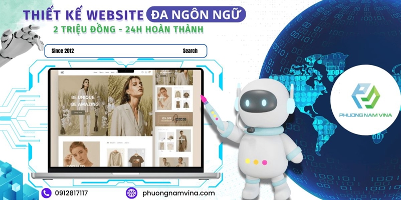 Thiết kế website đa ngôn ngữ chinh phục thị trường toàn cầu