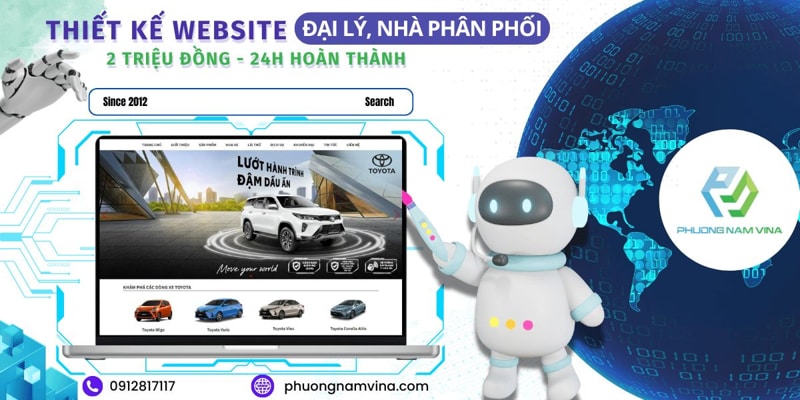 Thiết kế website đại lý, nhà phân phối chuyên nghiệp, giá rẻ