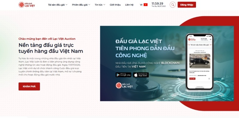 Thiết kế website đấu giá